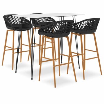 5-delige Barset wit en zwart 1