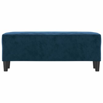 Bankje 100x35x41 cm fluweel blauw 3