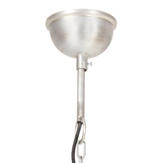 Hanglamp industrieel rond 25 W E27 40 cm zilverkleurig 7