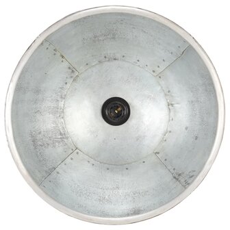 Hanglamp industrieel rond 25 W E27 40 cm zilverkleurig 8