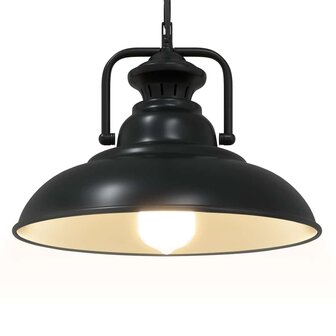 Hanglamp E27 &Oslash; 31 cm ijzer zwart 5