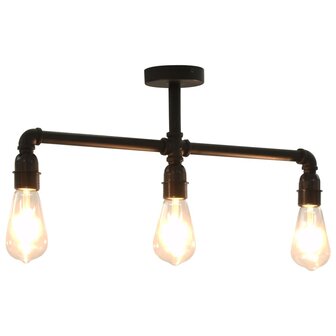 Plafondlamp 3xE27 zwart 1
