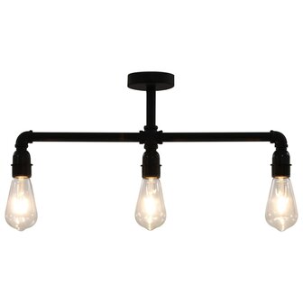 Plafondlamp 3xE27 zwart 2