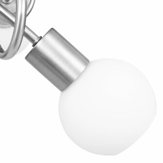 Plafondlamp met keramieken bolvormige kappen voor 3xE14 wit 6