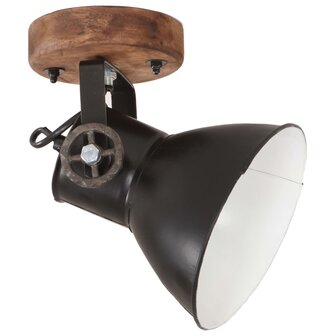 Wand-/plafondlampen industrieel 2 st E27 20x25 cm zwart 3