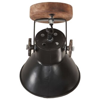 Wand-/plafondlampen industrieel 2 st E27 20x25 cm zwart 5
