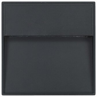 LED-buitenwandlampen 2 st 3 W vierkant zwart 5