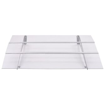 Deurluifel 150x90 cm PET zilverkleurig en transparant 2