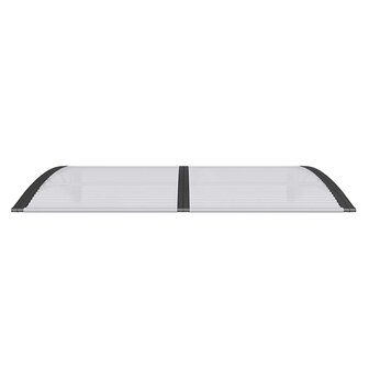 Deurluifel 150x100 cm polycarbonaat zwart 4