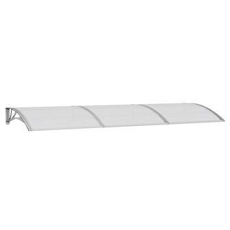 Deurluifel 300x100 cm polycarbonaat grijs 2