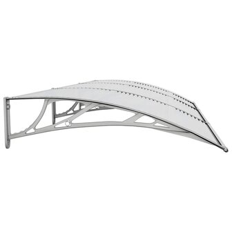 Deurluifel 300x100 cm polycarbonaat grijs 5