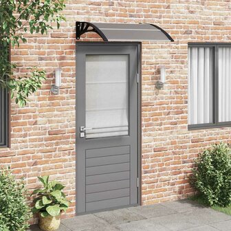 Deurluifel 100x75 cm polycarbonaat zwart 1