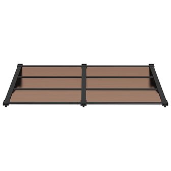 Deurluifel 152,5x90 cm polycarbonaat zwart 3