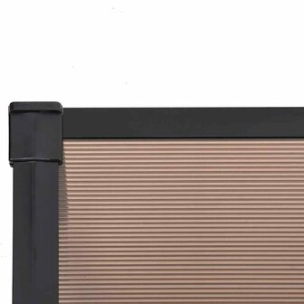 Deurluifel 239x90 cm polycarbonaat zwart 5