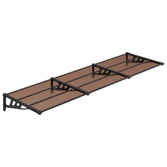 Deurluifel 297,5x90 cm polycarbonaat zwart 2