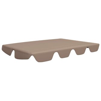 Vervangingsluifel voor schommelbank 188/168x145/110 cm taupe 2