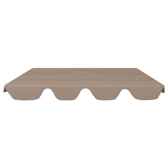 Vervangingsluifel voor schommelbank 188/168x145/110 cm taupe 3