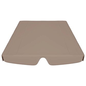 Vervangingsluifel voor schommelbank 188/168x145/110 cm taupe 4