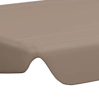 Vervangingsluifel voor schommelbank 188/168x145/110 cm taupe 5