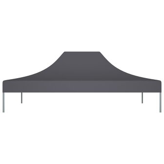 Partytentdak 270 g/m&sup2; 4x3 m antraciet 3