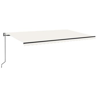 Luifel automatisch uittrekbaar 500x300 cm cr&egrave;mekleurig 2