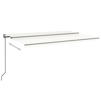 Luifel automatisch uittrekbaar 500x300 cm cr&egrave;mekleurig 3