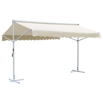 Luifel vrijstaand 4x3 m cr&egrave;me 1
