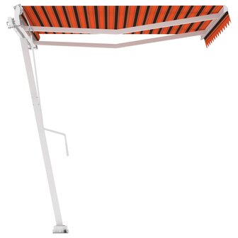 Luifel vrijstaand automatisch 350x250 cm oranje en bruin 2