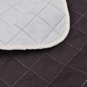 Bedsprei gewatteerd dubbelzijdig 220x240 cm beige/bruin 4