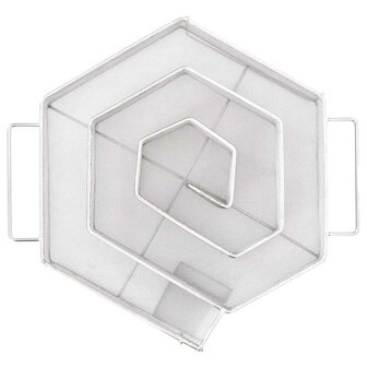 Rookgenerator koud 6-hoekig 22,5 cm roestvrij staal 4