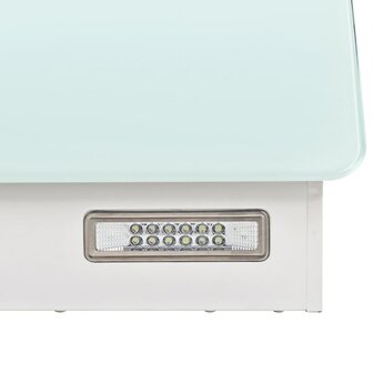 Wandafzuigkap 756 m&sup3;/u 60 cm roestvrij staal wit 7