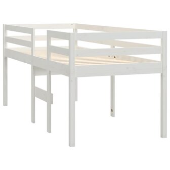 Hoogslaper massief grenenhout wit 90x200 cm 4