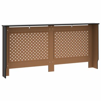Radiatorombouw 172x19x81,5 cm MDF zwart 5