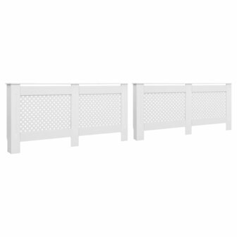 Radiatorombouwen 2 st 172x19x81,5 cm MDF wit 1