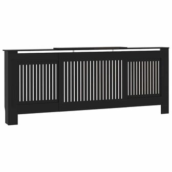 Radiatorombouw 205 cm MDF zwart 2