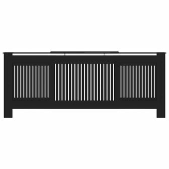 Radiatorombouw 205 cm MDF zwart 4
