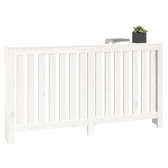 Radiatorombouw 153x19x84 cm massief grenenhout wit 4