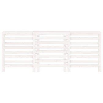 Radiatorombouw 210x21x85 cm massief grenenhout wit 5