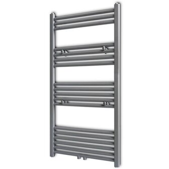 Radiator / handdoekenrek recht 600x1160 mm grijs 1