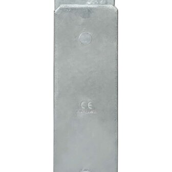 Grondankers 6 st 12x6x60 cm gegalvaniseerd staal zilverkleurig 4