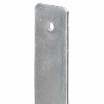 Grondankers 6 st 12x6x60 cm gegalvaniseerd staal zilverkleurig 5