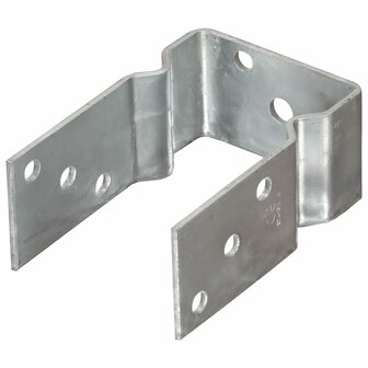 Grondankers 12 st 9x6x15 cm gegalvaniseerd staal zilverkleurig 2