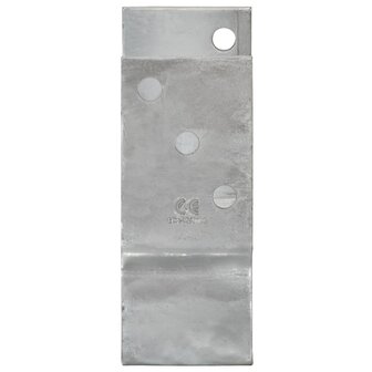 Grondankers 12 st 9x6x15 cm gegalvaniseerd staal zilverkleurig 4