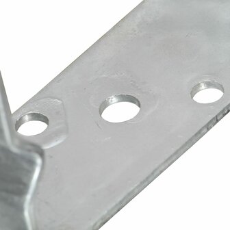 Grondankers 12 st 9x6x15 cm gegalvaniseerd staal zilverkleurig 7