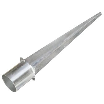 Grondpinnen 2 st 12x91 cm gegalvaniseerd staal zilverkleurig 3