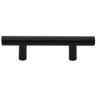 Handvatten 10 st 64 mm roestvrij staal zwart 5