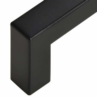 Handvatten 10 st 128 mm roestvrij staal zwart 9