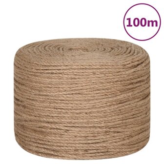 Touw 100 m lang 4 mm dik jute 2