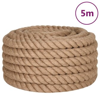 Touw 5 m lang 36 mm dik jute 2