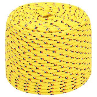 Boottouw 10 mm 25 m polypropyleen geel 2